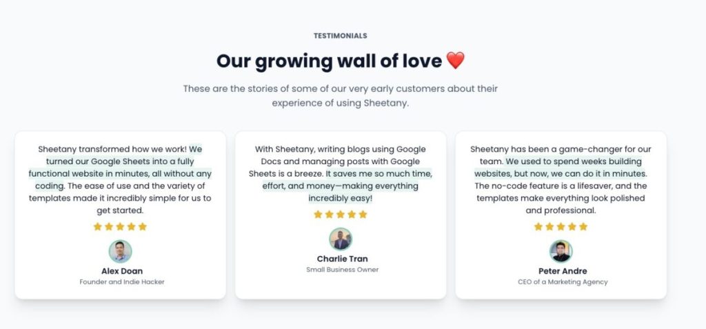 Sheetany Reviews - Google Sheets to Website in Minutes